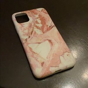 NEW iPhone 11 Marble case W/ pop socket